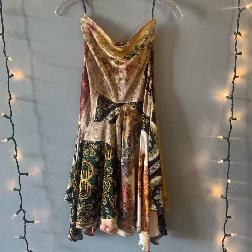 Roberto cavalli multi color floral silk skirt XS